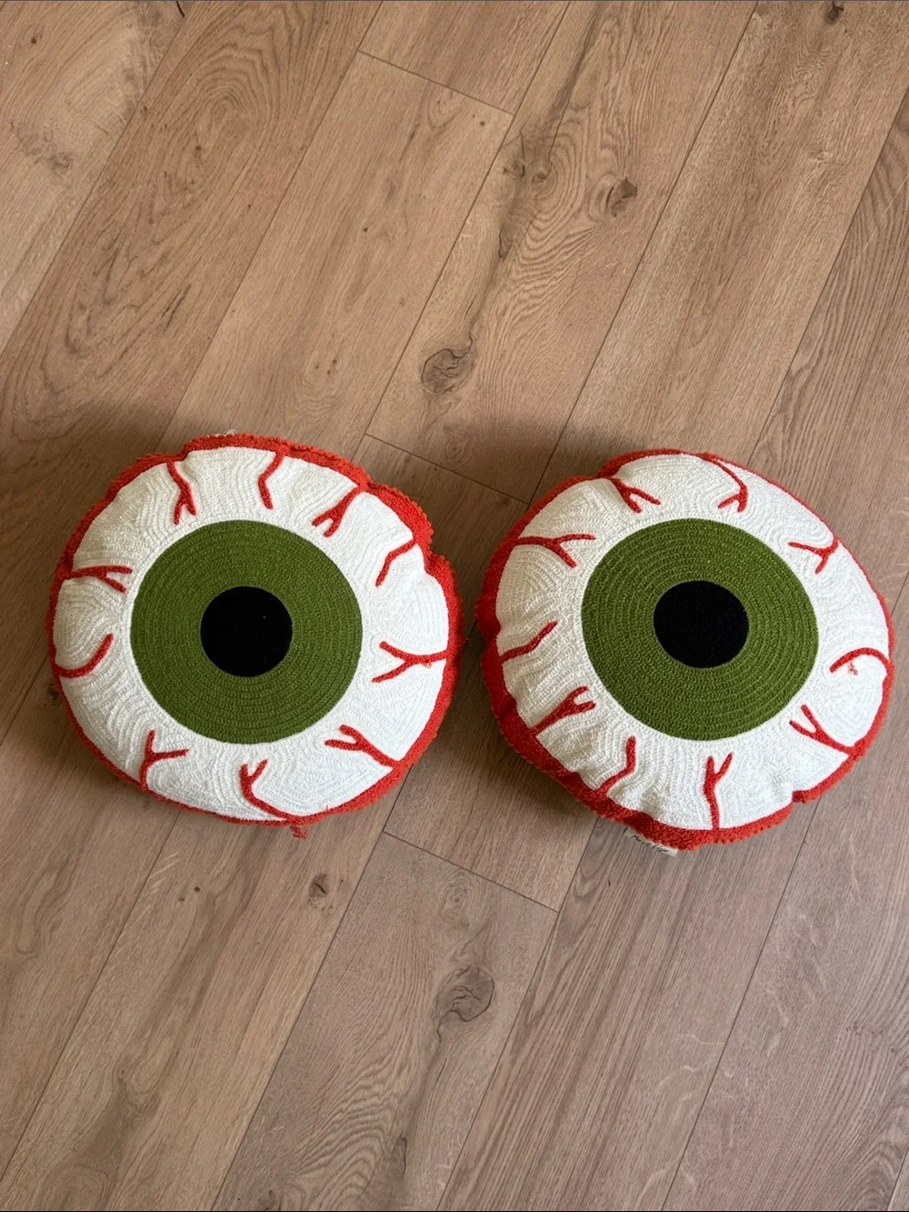 Mary & Edgar Eye Halloween Holiday Decor Throw Pillows